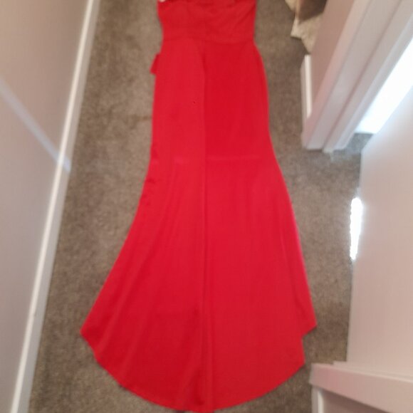 *BOGO FREE* XL Women's Sexy Bodycon Bow Applique Evening Gown Party Maxi Dress - Picture 5 of 8